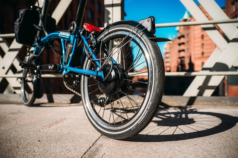 Brompton Electric P Line with Handlebar Control - 4-Speed Folding Bike