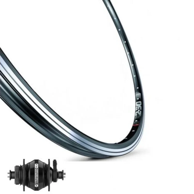 Roue avant 28 pouces avec moyeu dynamo Shutter Precision