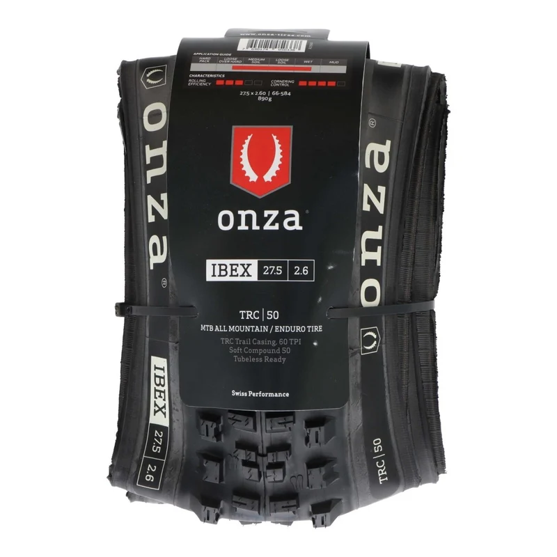 ONZA Ibex 27,5 x 2,60" MTB Reifen | TRC 60 TPI | Soft Compound 50 | Tubeless Ready | Schwarz