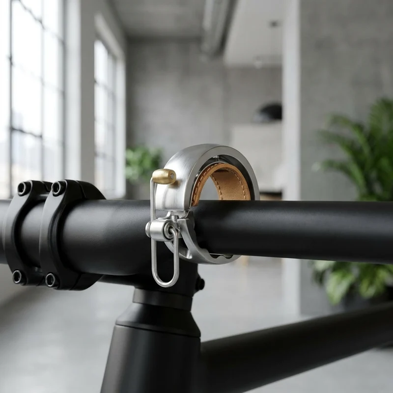 Knog Fahrradklingel Oi Luxe groß 23.8 - 31.8mm silber