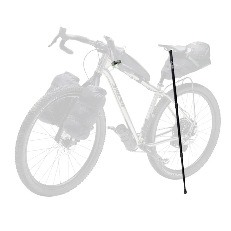 Béquille vélo télescopique sur rail de selle Bikerando Biri Pro Carbone