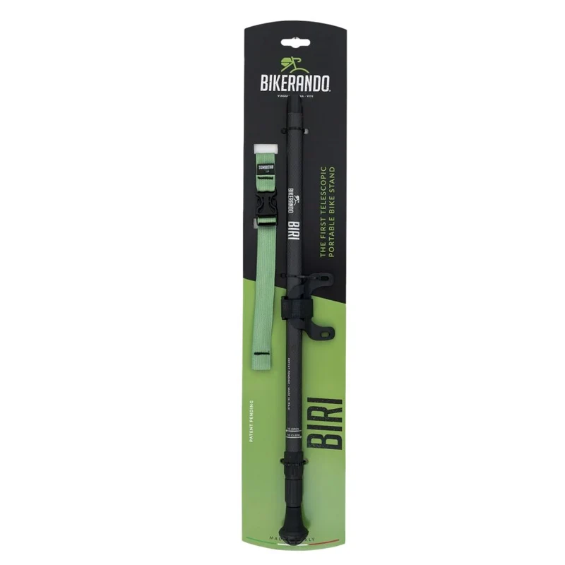 Béquille vélo télescopique sur rail de selle Bikerando Biri Pro Carbone