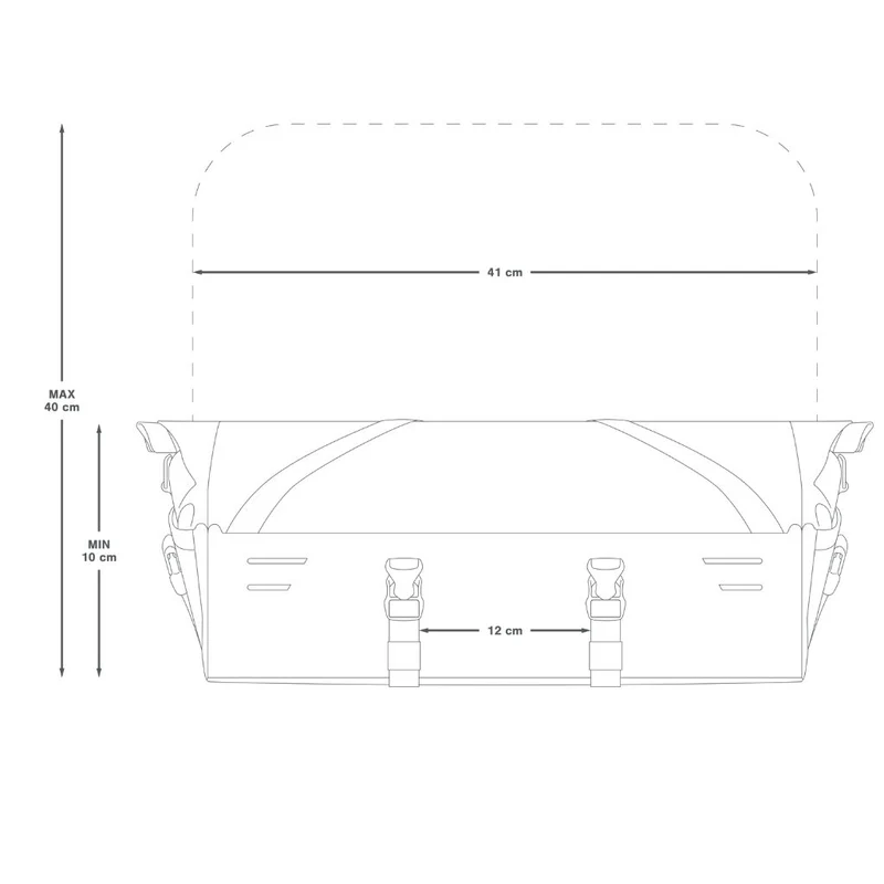 Sacoche porte-bagage avant Apidura front rack pack Expedition