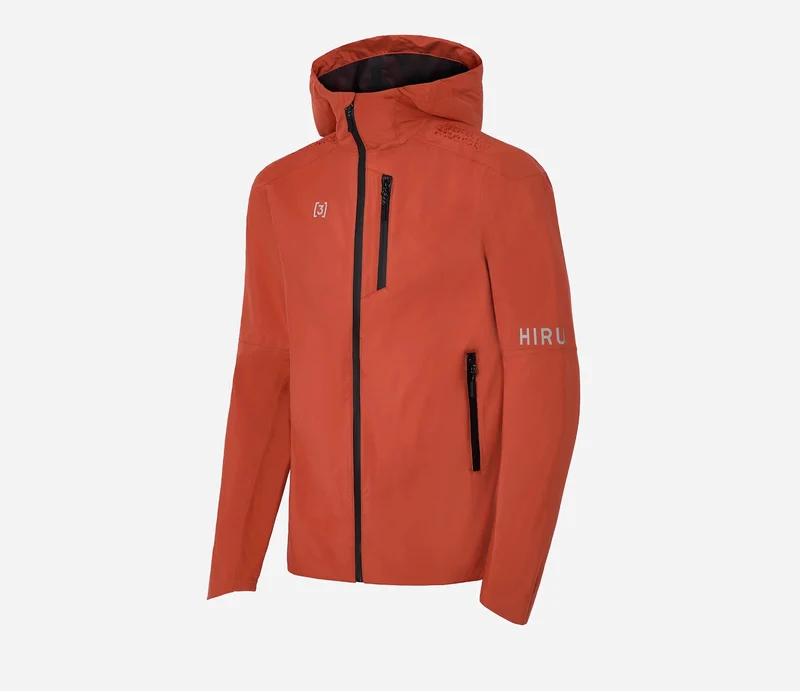 Hiru Lab Wasserdichte Jacke Herren Ziegelrot