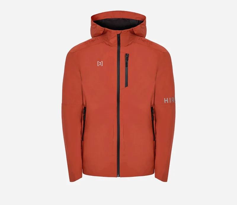 Hiru Lab Wasserdichte Jacke Herren Ziegelrot