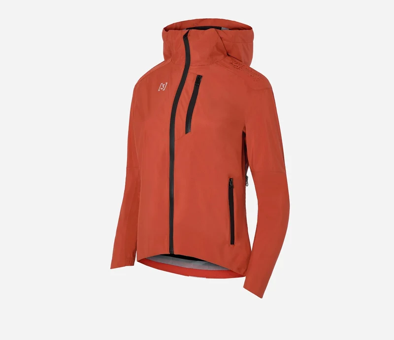 Hiru Lab Wasserdichte Jacke Damen Ziegelrot