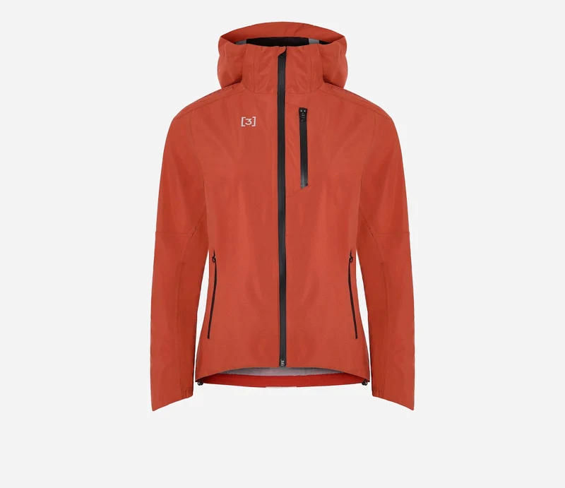 Hiru Lab Wasserdichte Jacke Damen Ziegelrot