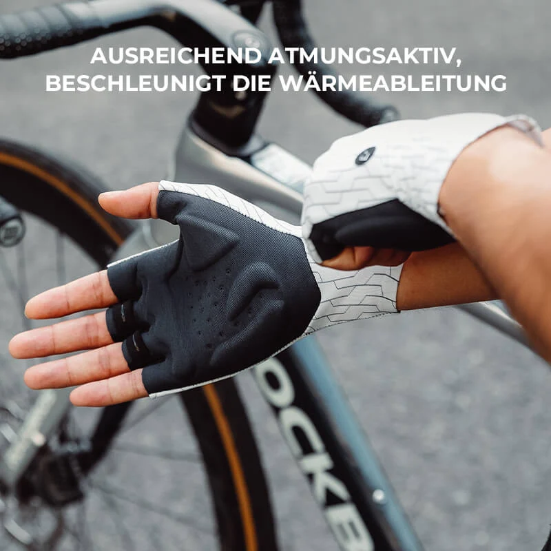 Halbfinger Fahrradhandschuhe Atmungsaktiv Stoßdämpfung Sommer S372