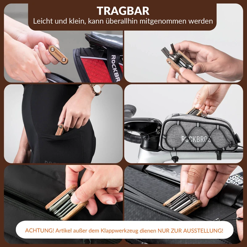 Fahrrad Multifunktionswerkzeug 8 in 1 Reparaturset