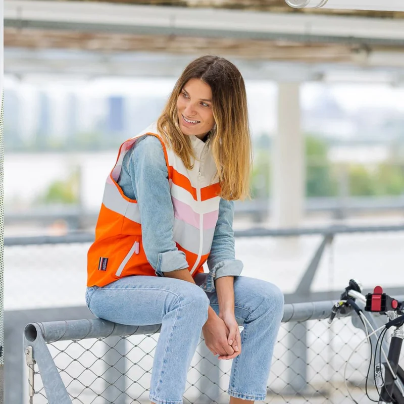Gilet réfléchissant imperméable Le Temps des Grenouilles