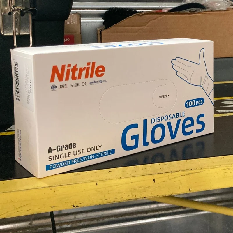 Boite de 100 Gants Atelier en Nitrile