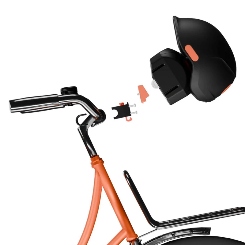 Kit casque vélo embarqué avec socle antivol Unicity OBH