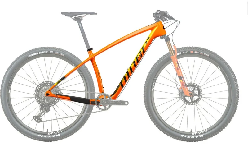 NINER AIR 9 RDO Carbon MTB 29 Zoll Rahmen Orange/Gelb (Größe M)
