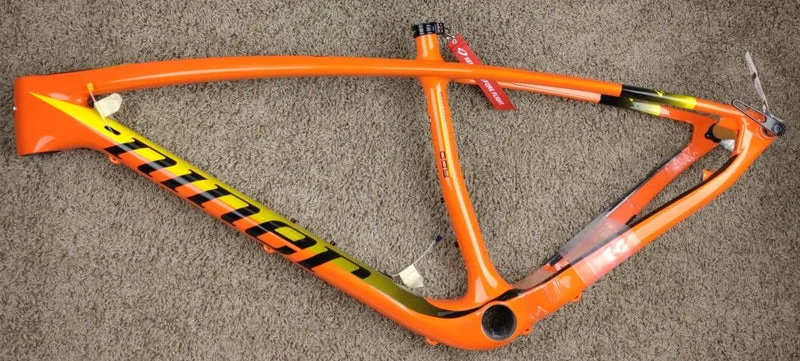 NINER AIR 9 RDO Carbon MTB 29 Zoll Rahmen Orange/Gelb (Größe M)