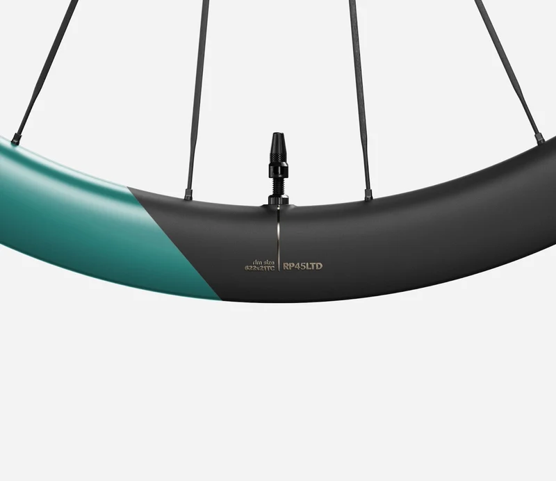 Oquo Vorderrad Rennrad RP45LTD CS Metallic Jade Matt