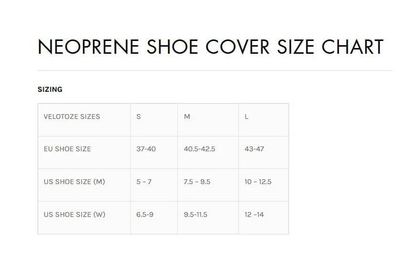 veloToze Neoprene Shoe Cover