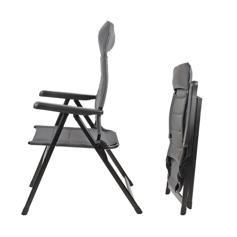 Via Mondo Campingstuhl "Piccolo Cinzo" 7 fach verstellbar breite Armlehen kompaktes Packmaß