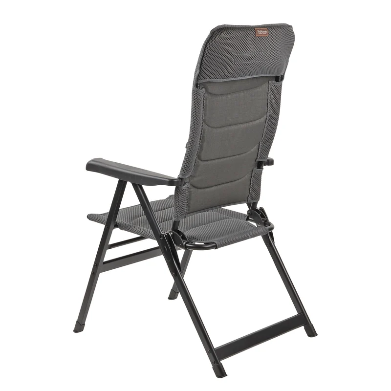 Via Mondo Campingstuhl "Grande Cinzo" 7 fach verstellbar breite Armlehen kompaktes Packmaß