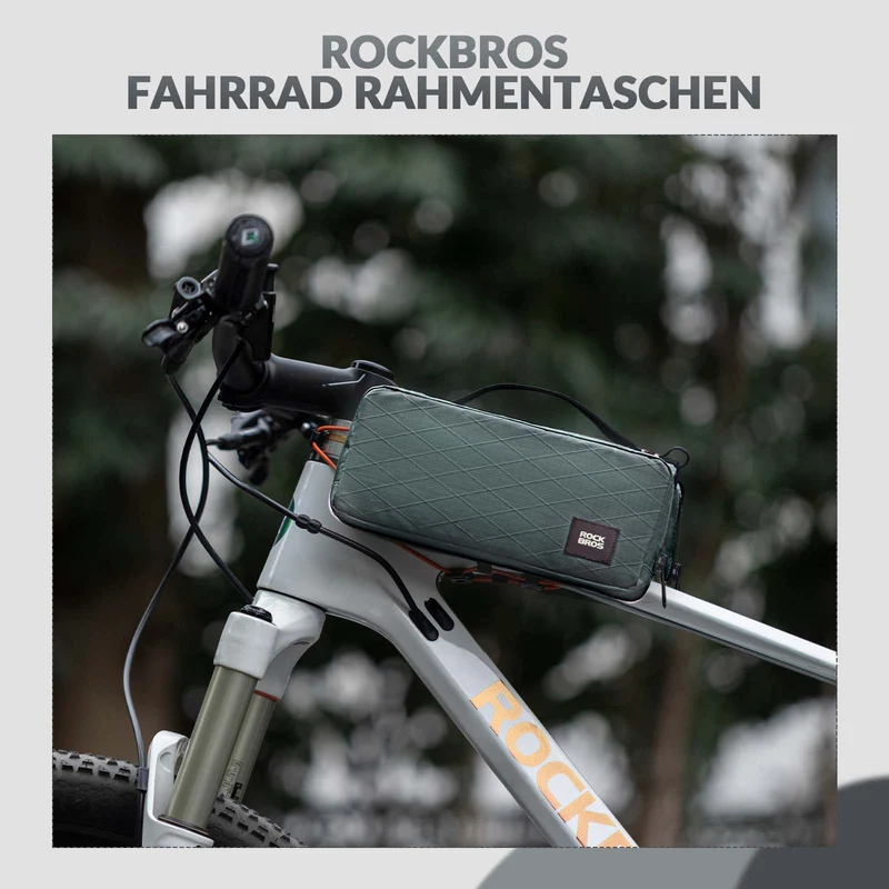 ROCKBROS Fahrradtasche Rahmentasche mit Schultergurt Oberrohrtasche