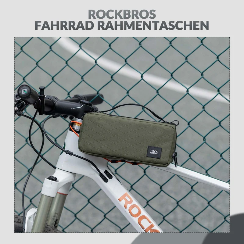 ROCKBROS Fahrradtasche Rahmentasche mit Schultergurt Oberrohrtasche