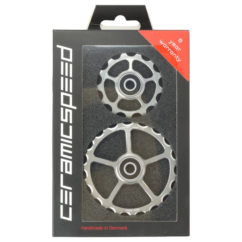 CeramicSpeed Ersatz Schaltwerkröllchen OSPW 13/19 Zähne silber