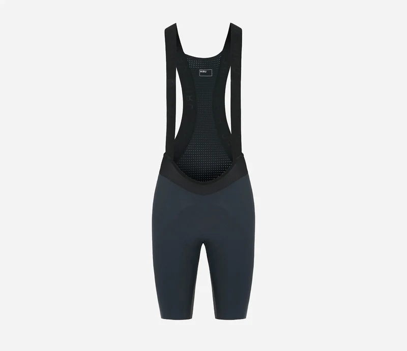 Hiru Lab Kurze Trägerhose Damen Grau