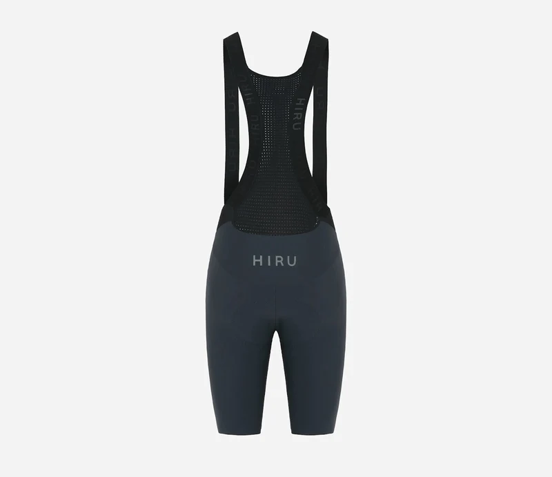 Hiru Lab Kurze Trägerhose Damen Grau