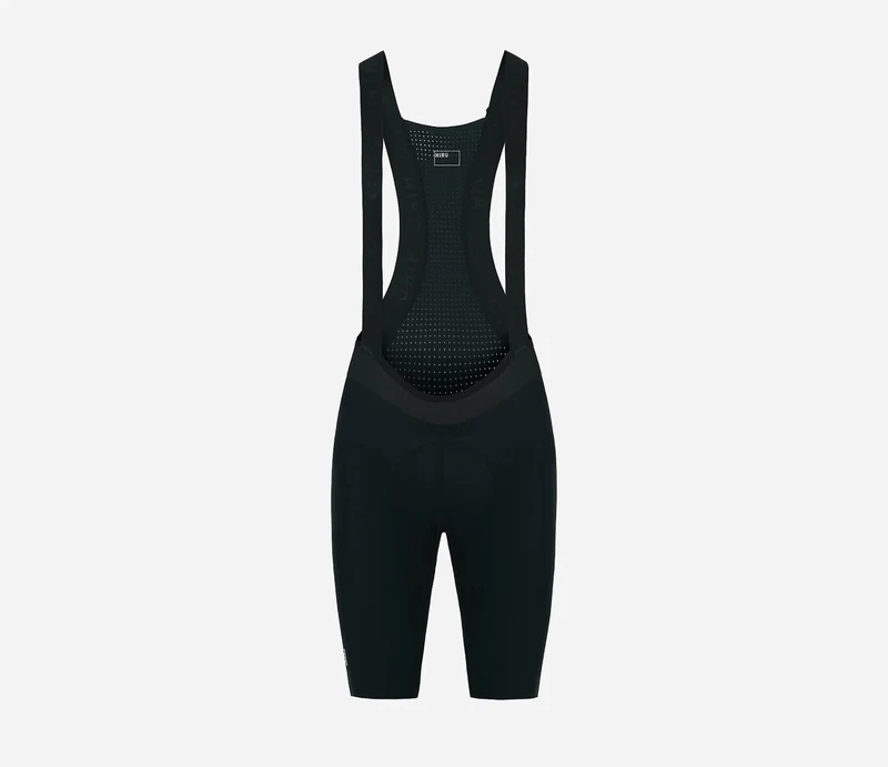 Hiru Lab Kurze Trägerhose Damen Schwarz