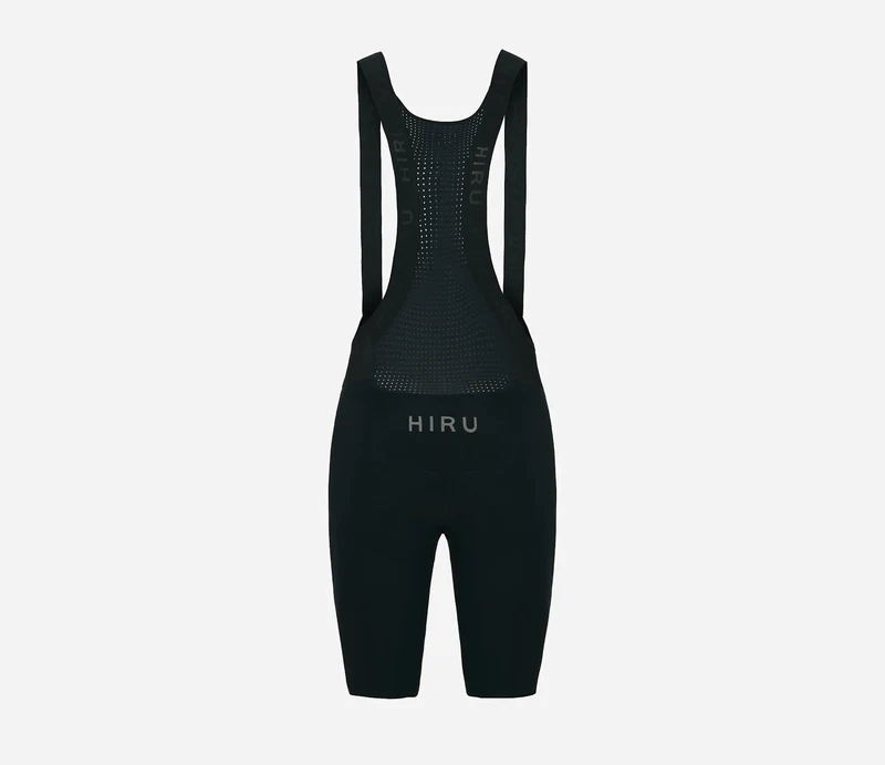 Hiru Lab Kurze Trägerhose Damen Schwarz