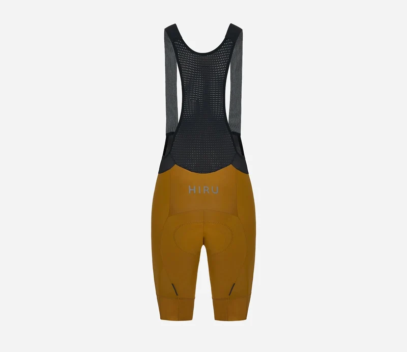 Hiru Advanced Kurze Trägerhose Damen Mustard