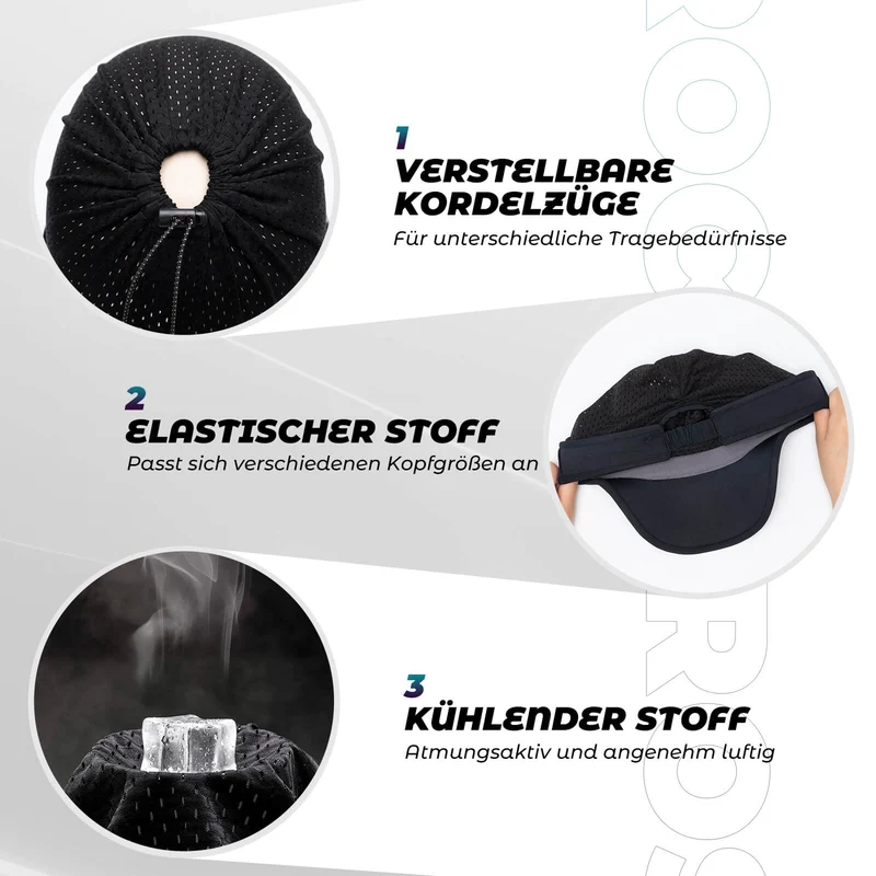Pferdeschwanz Kappe UV-Schutz Sommer Unisex
