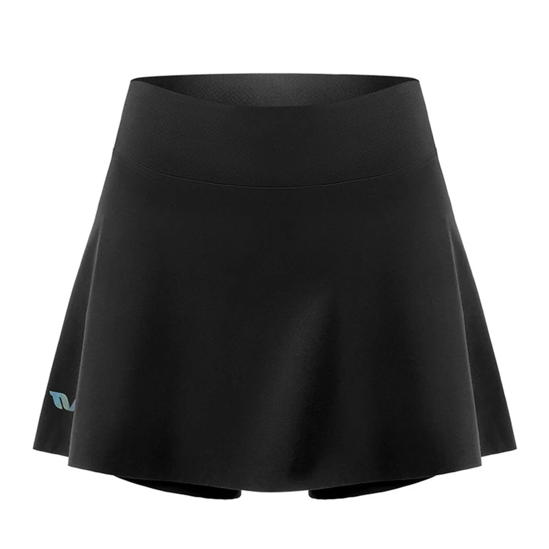 TVI Damen 2 in 1 Fahrradrock Kurze Gepolstert Radlerhose mit Tasche