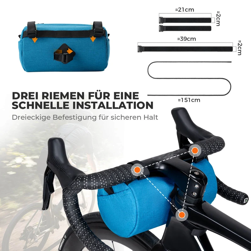 Lenkertasche Klein mit Schultergurt 2L/3,6L - SketchRide Series