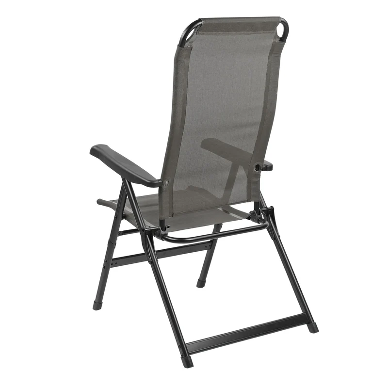 Via Mondo "Alto Cinzo" Campingstuhl mit 7 Positionen, breite Armlehnen, Alu