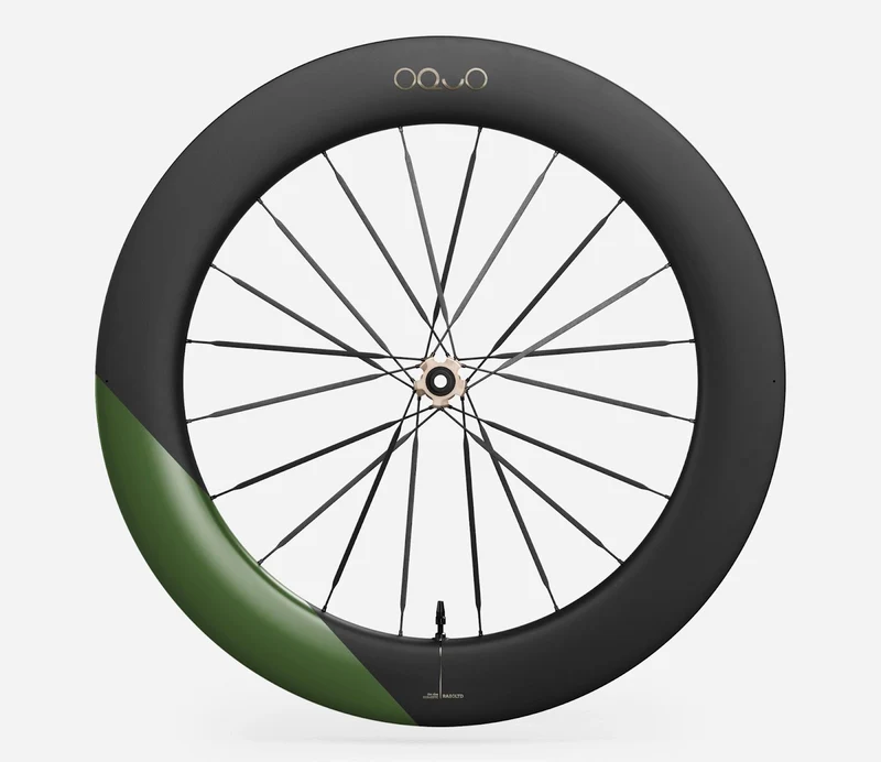 Oquo Vorderrad Rennrad RA80LTD CS Racing Green Matt