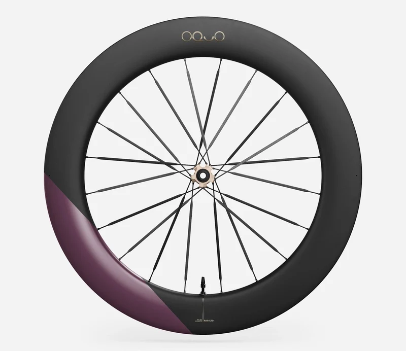 Oquo Vorderrad Rennrad RA80LTD CS Metallic Mulberry Matt