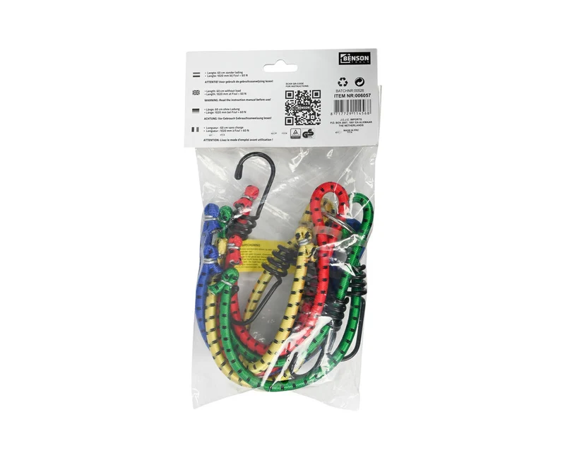 Gepäckspinne 8-armig 8mm BS-Norm, 60-102cm, im Etui für leichte Lasten