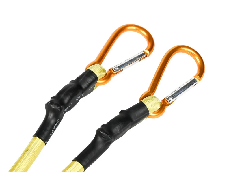 Gummiseil 180 cm + Karabinerhaken, dehnbar bis 342 cm, ideal zur Befestigung
