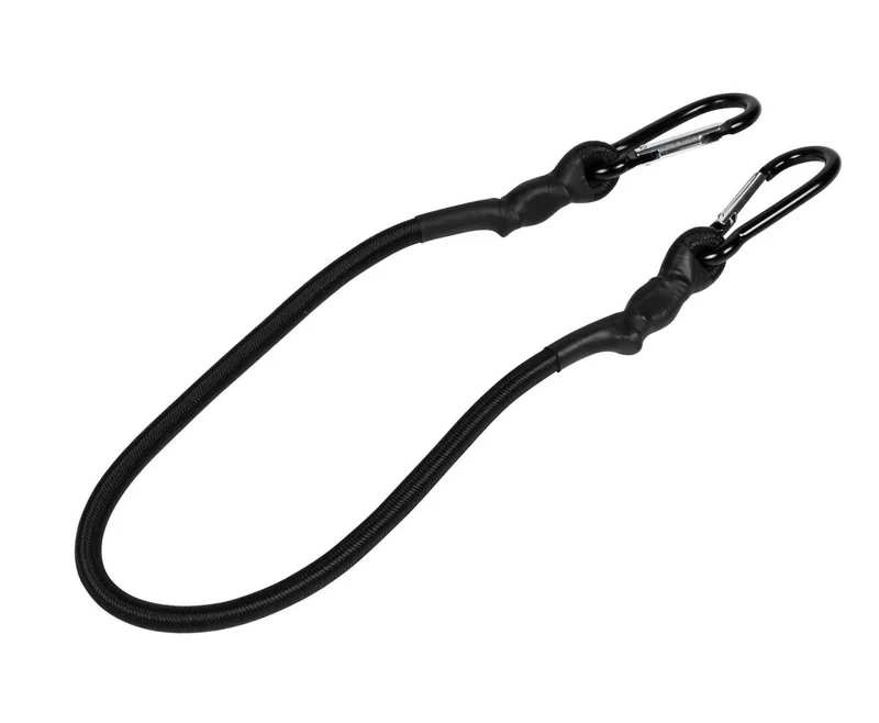 Gummiseil 60 cm + Karabiner, dehnbar bis 1030 cm, ideal zum Campen