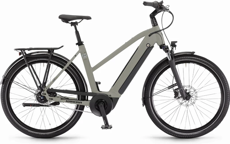 Winora Sinus N5f eco 500 Wh E-Bike Trapez 27,5" sagegrey matt