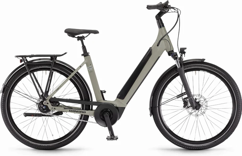 Winora Sinus N5 eco 500 Wh E-Bike Wave 27,5" sagegrey matt