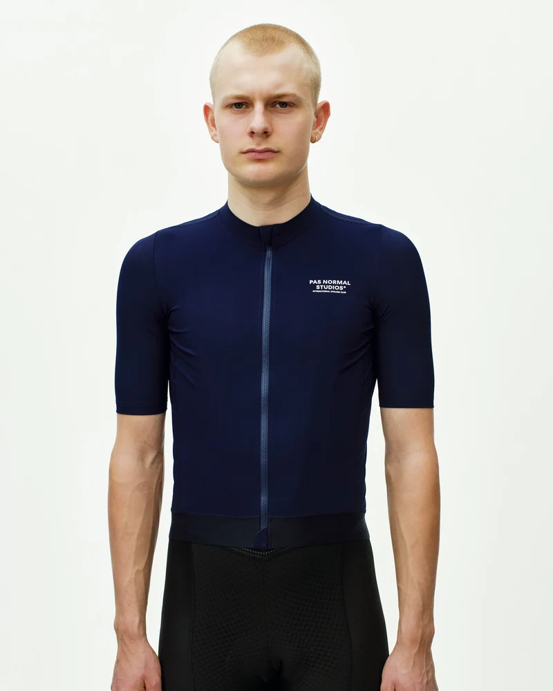Pas Normal Studios Essential Kurzarm Trikot Herren Navy