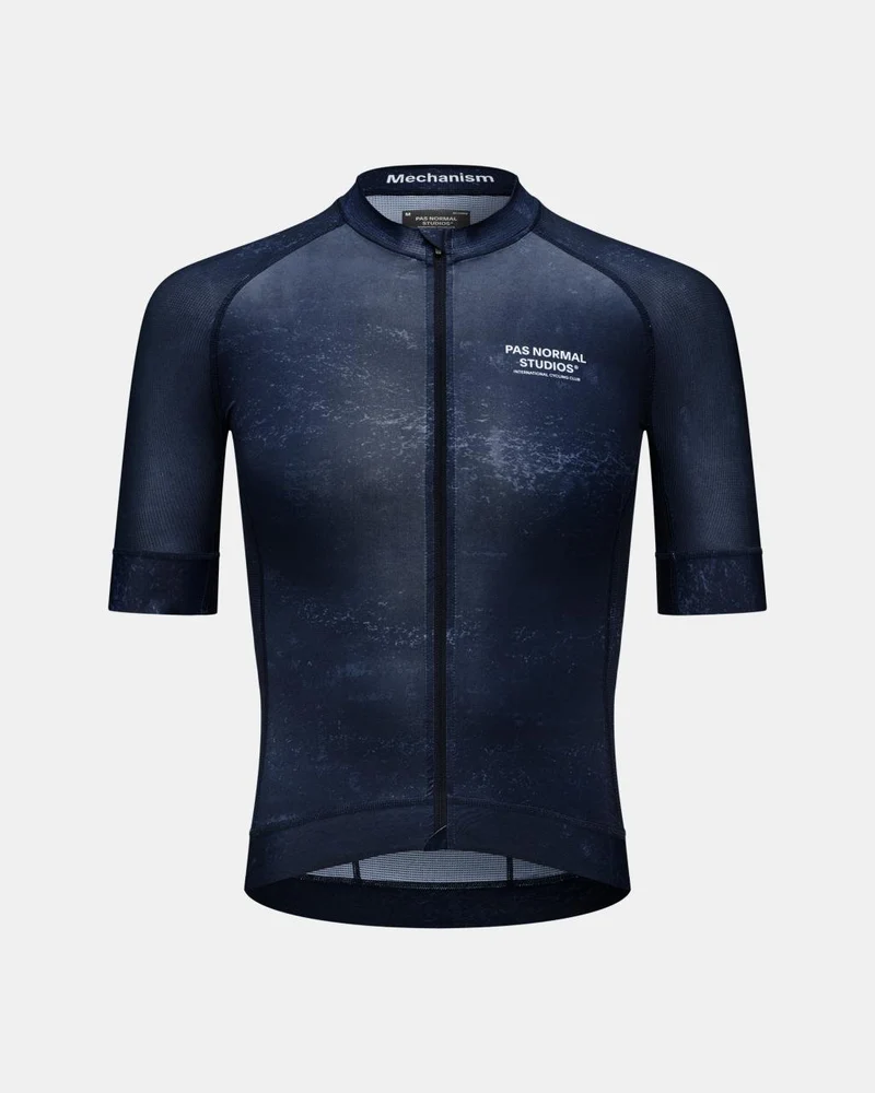Pas Normal Studios Mechanism Kurzarm Trikot Herren AOP Indigo