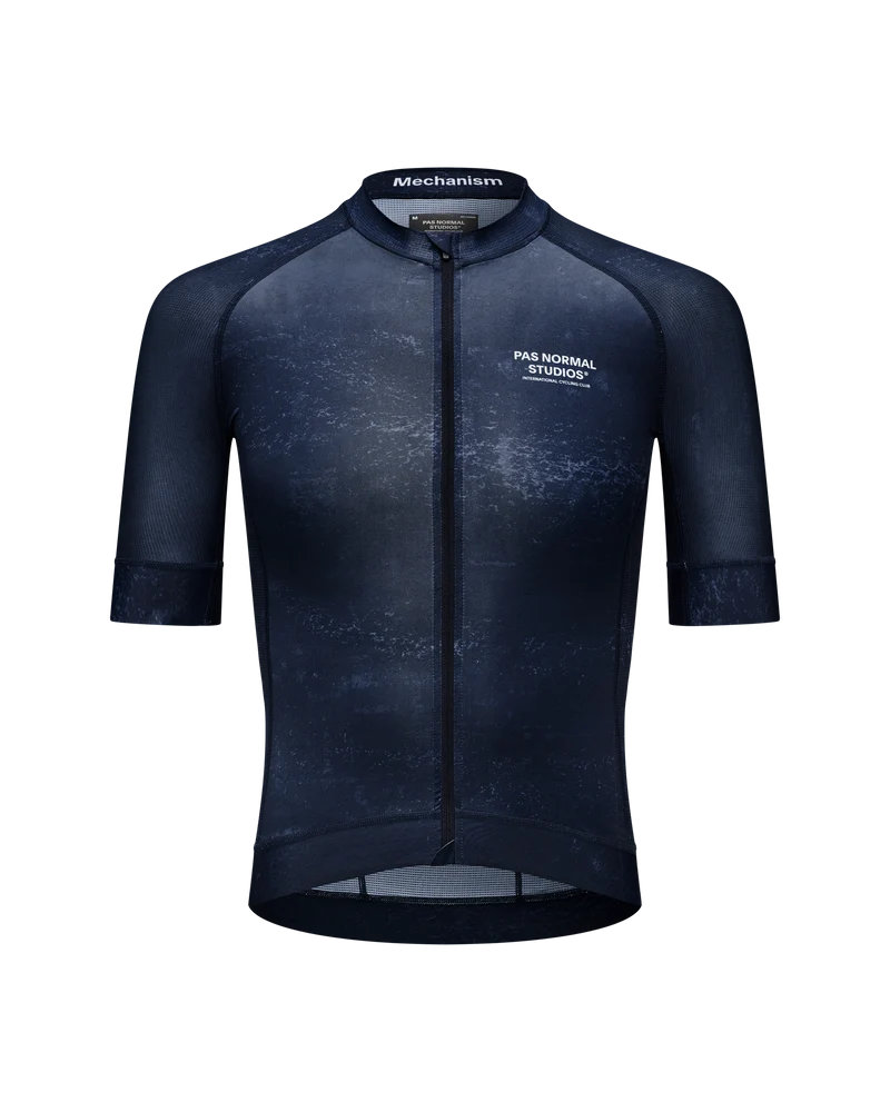 Pas Normal Studios Mechanism Kurzarm Trikot Herren AOP Indigo