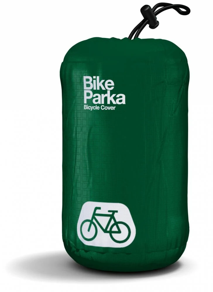 BikeParka Fahrradabdeckung STASH Green - zuverlässiger Wetterschutz für dein Fahrrad
