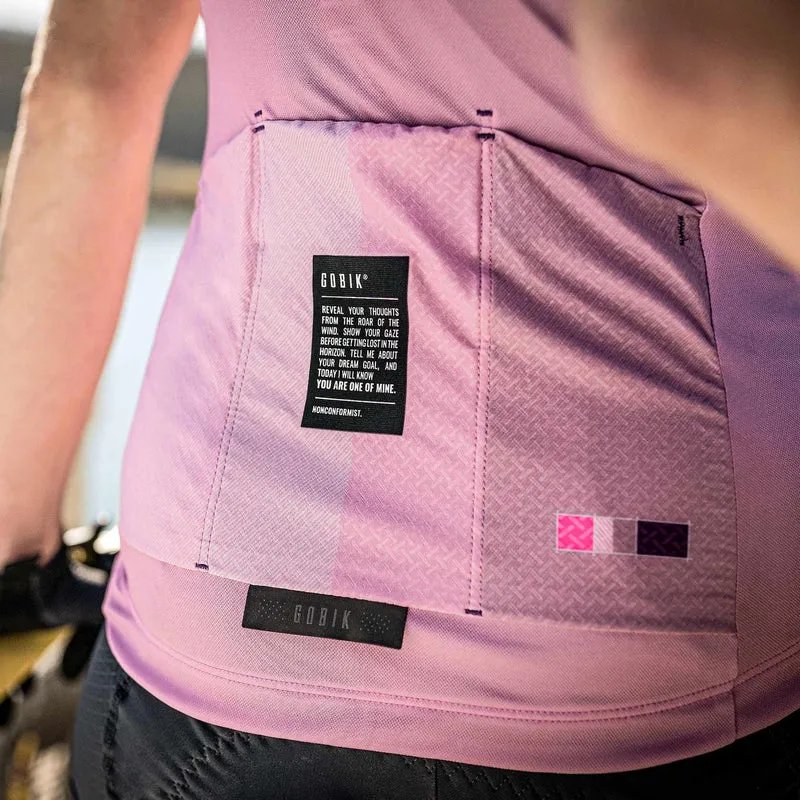 Stark Radtrikot Kurzarm Gobik Frau Lavender Streak