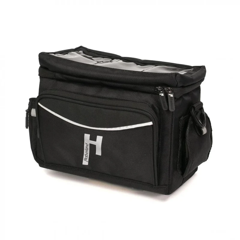Haberland Lenkertasche 8l Max schwarz - geräumige Lenkertasche für Alltag und Tour
