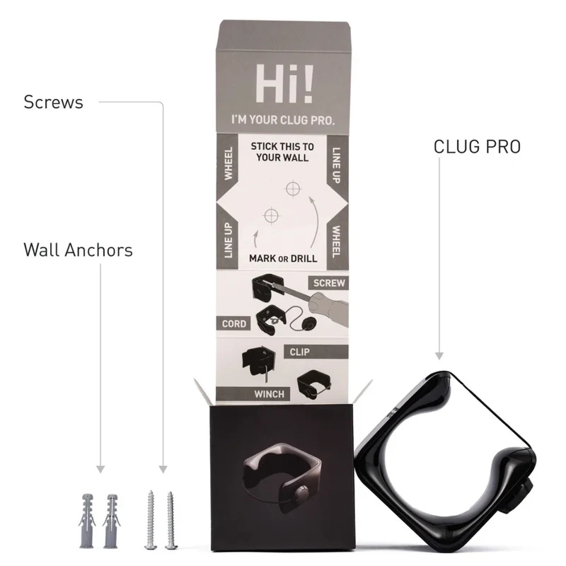 Support mural pour vélo magnétique Hornit CLUG PRO Plus VTT