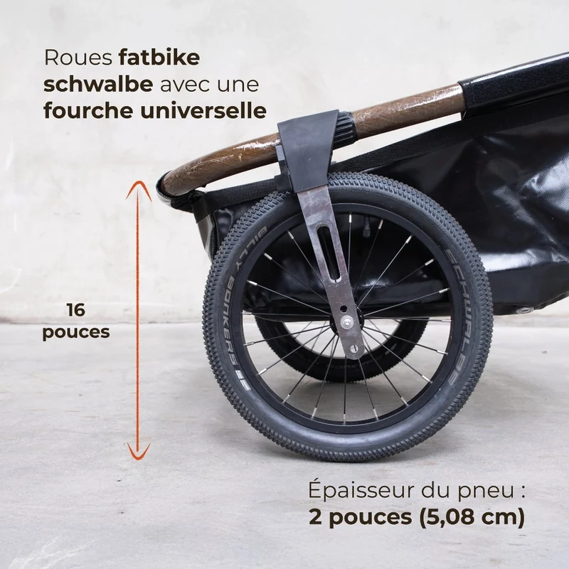 Remorque vélo pliable Globe for you Maïna 16+
