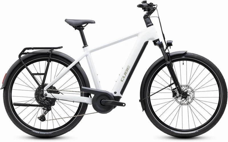 Cube Touring Hybrid ONE 600 Wh E-Trekkingbike Diamant 28" metallicwhite´n´chrome